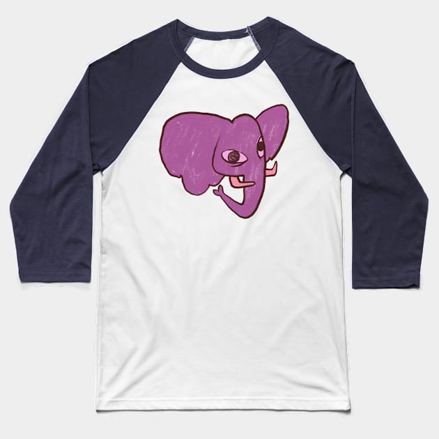 Elephant Baseball T-Shirt by GoatUsup_Pluton